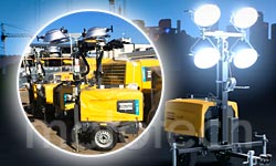 Автономное освещение строительной площадки в г. Казань: Atlas Copco HiLight V4